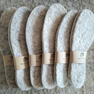 Semelles en feutre de laine