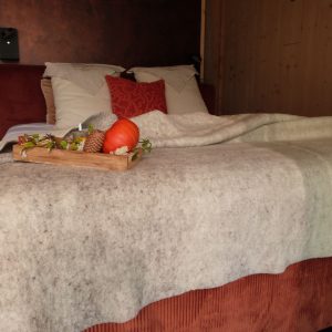 Plaid en feutre de laine